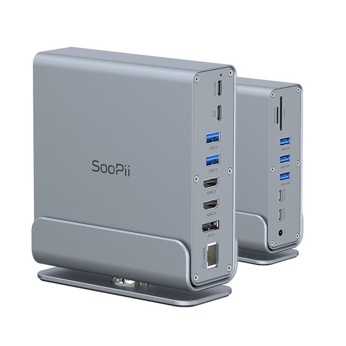 Soopii 15in1 USB4 C타입 멀티 포트 허브 독 썬더볼트 확장 DS151 Soopii 15in1 USB4 C타입 멀티 포트 허브 독 썬더볼트 확장 DS151