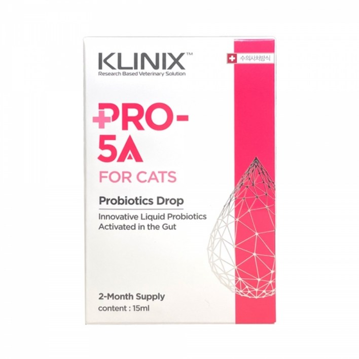 클리닉스 PRO 5A 캣 15ml - 액상LIVE유산균 KLINIX