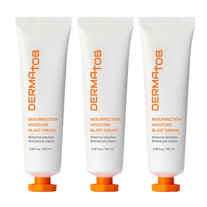 임상 10종 완료 저자극 속건조 진정 쿨링 수분 크림 더마토브, 3개, 100ml
