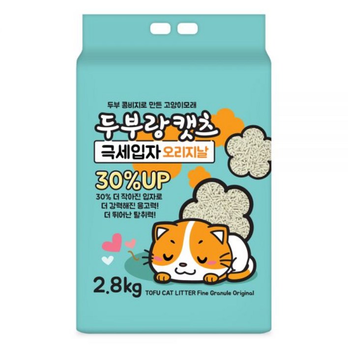 두부랑 캣츠 극세입자 두부모래 오리지널