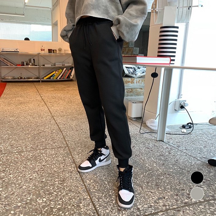 더잘 여성 기모 조거 팬츠 4488