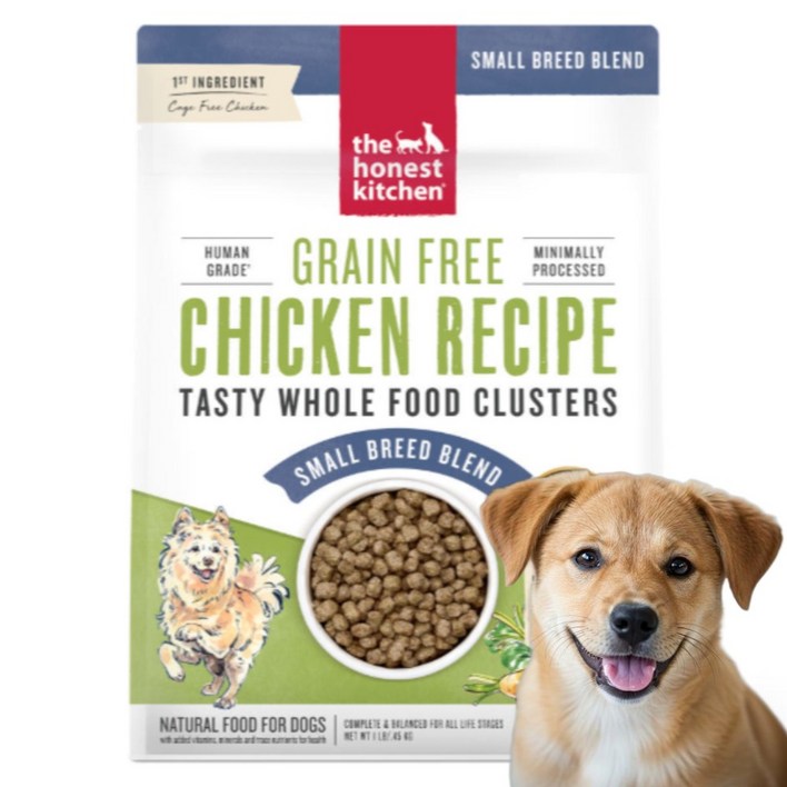 디어니스트키친 강아지 건식사료 클러스터 그레인프리 치킨 스몰브리드 450g1.81kg4.54kg