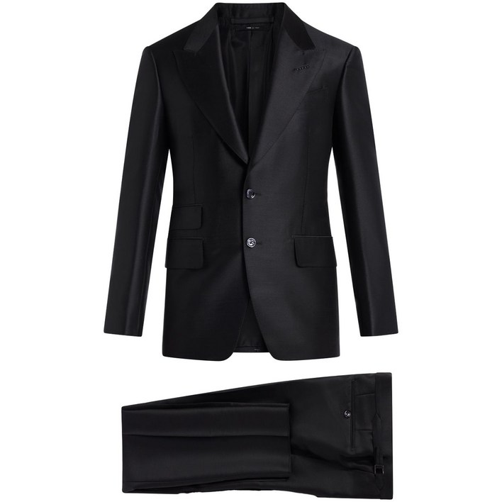 톰포드 울 혼방 싱글 브레스티드 수트