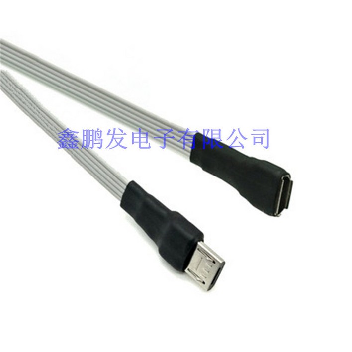 마이크로 USB 5 핀 플랫 케이블 마이크로 USB 2.0 수 커넥터 마이크로 USB 2.0 암수 연장 케이블 0.m 0.2m
