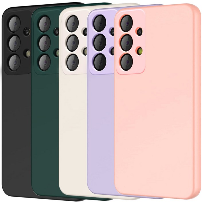 NEXTMOBILE 갤럭시A23 카메라 보호 풀커버 사각 컬러 젤리 휴대폰 케이스