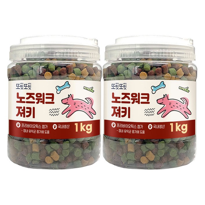 또잇또잇 노즈워크 져키 1kgX2개, 2개, 1kg