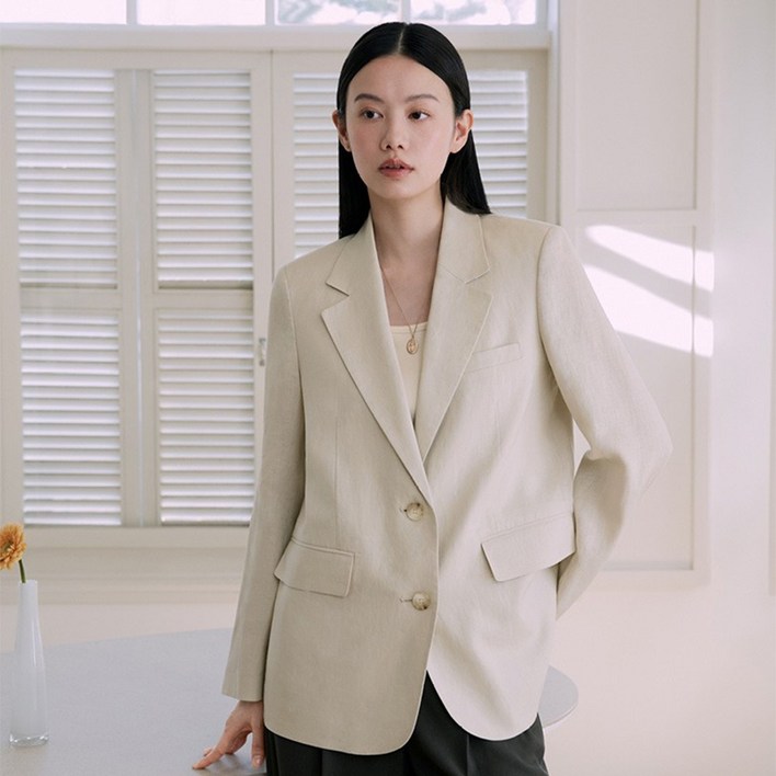 더엣지 프렌치 린넨 자켓 WZJK3G01