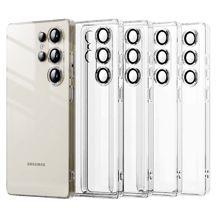 갤럭시 s24 울트라s25s25 울트라 4개 카메라 풀커버 보호 젤리 투명 케이스 HYTMC