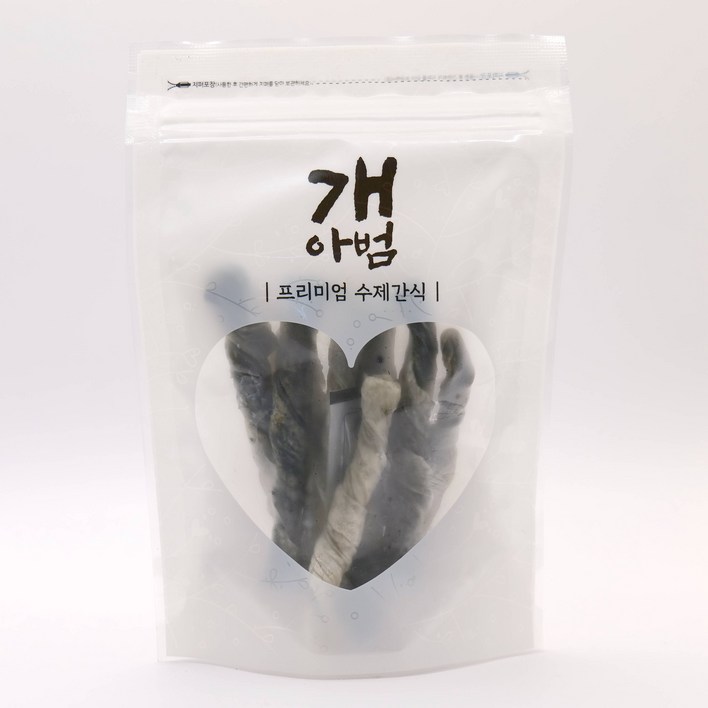 개아범 저온건조 강아지수제간식 10종, 1봉, 40g, 연어껍질