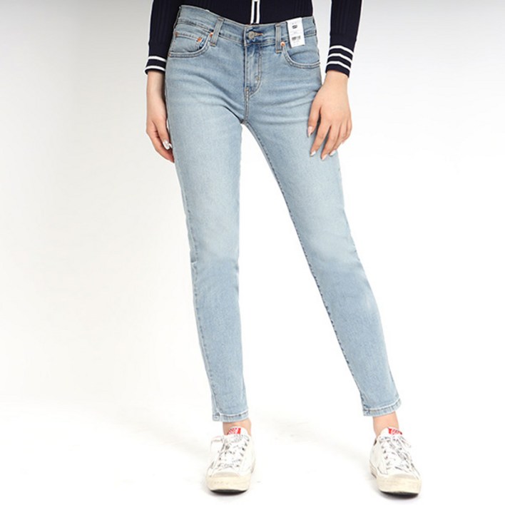 리바이스 여성 청바지 뉴 보이프렌드 미디엄블루 198870246