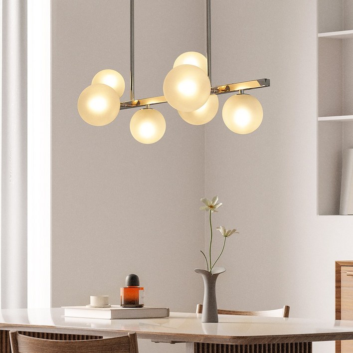 펜던트조명 아토조명 세비아 7등 펜던트 식탁등 식탁조명 주방조명 버블식탁등 유리조명 인테리어조명 유리펜던트 북유럽