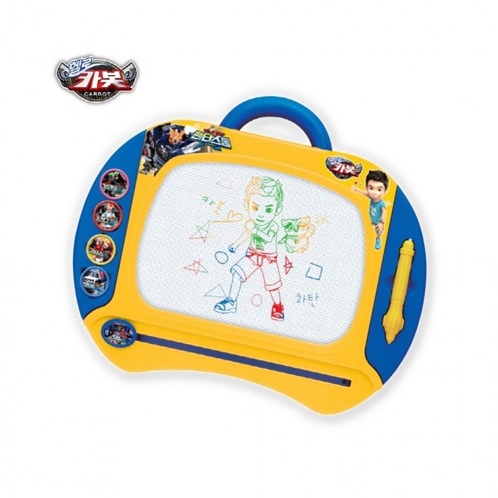 헬로카봇 자석스케치 컬러 보드 cb1605 그림 칠판 그리기 스탬프 도장 찍기 휴대용, 1개