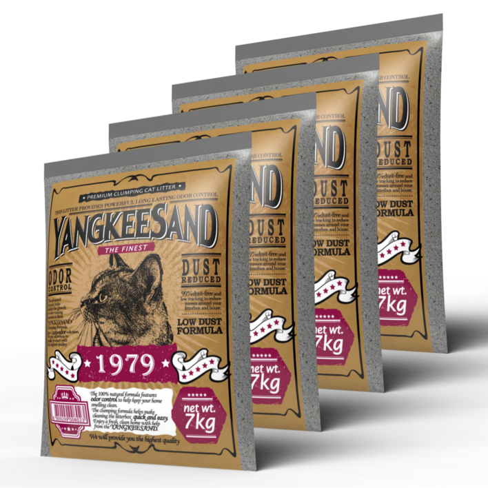 양키샌드 1979 벤토나이트 고양이모래 7kg 총 4봉총 2박스 배송, 7kg, 4개, 1979 오더캡쳐