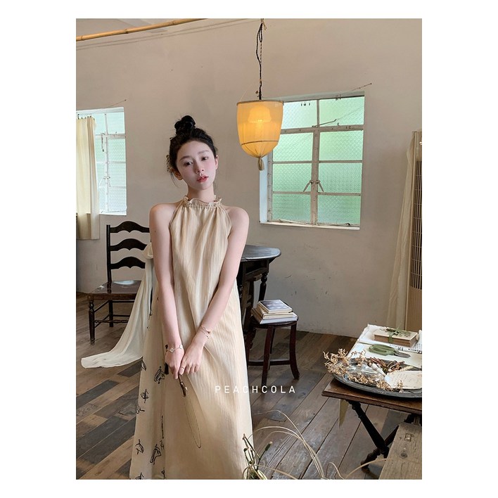 금사현 빈티지 민소매 원피스