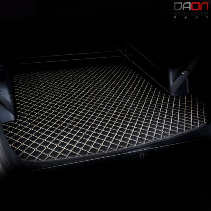 주식회사 아이빌 기아 올뉴카니발 신형퀼팅 4D 가죽트렁크매트 차박매트, 9인승11인승, 블랙레드, 기아