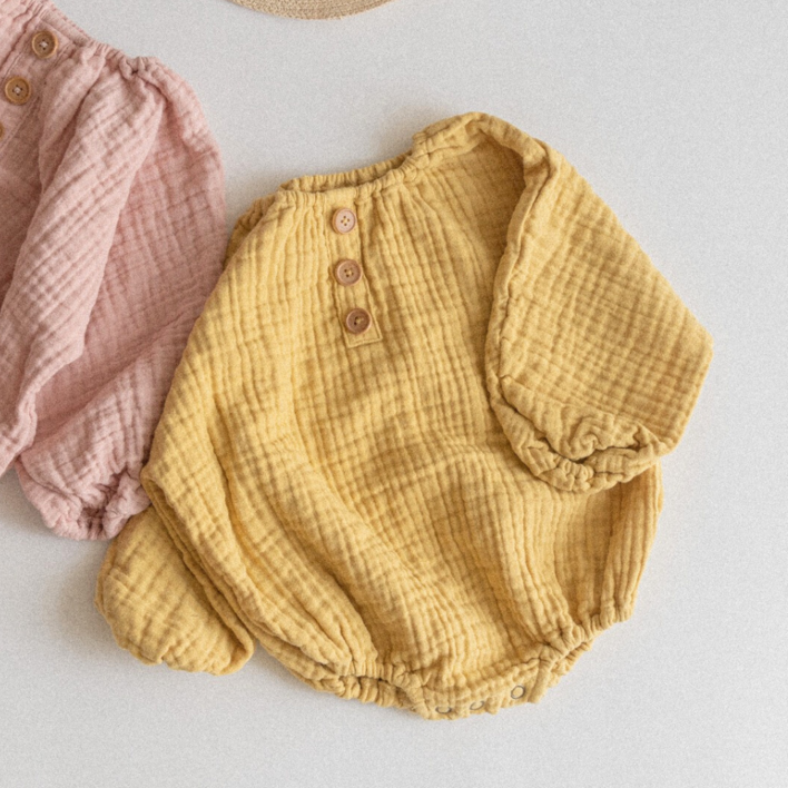 [디어딜리] 루즐린 콜렉션 아기 유아 바디 슈트 여름 봄 가을 외출복 상하복 등원룩 거즈수트