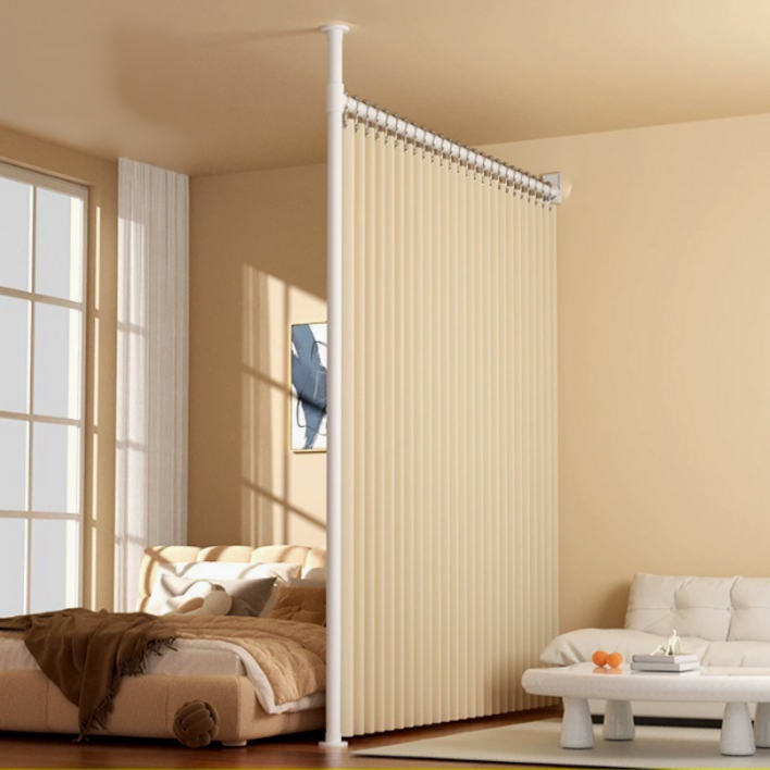 원룸 사무실 무타공 공간분리 파티션 칸막이 행거 가림막 이동식