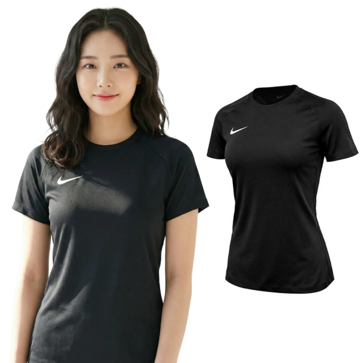 나이키 여성 드라이핏 라운드넥 반팔 티셔츠 기능성 트레이닝 운동복