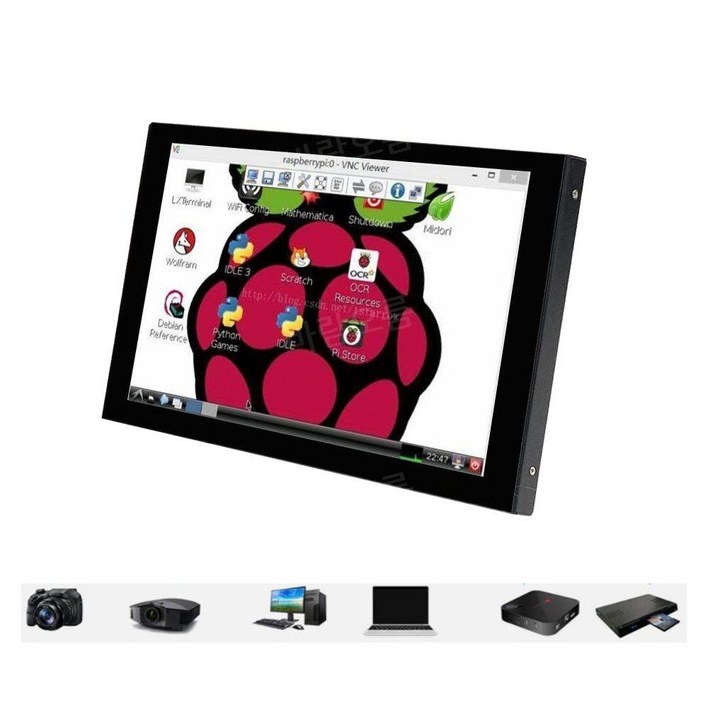 휴대용 보조 디스플레이 모니터 7인치 1024×600 HDMI