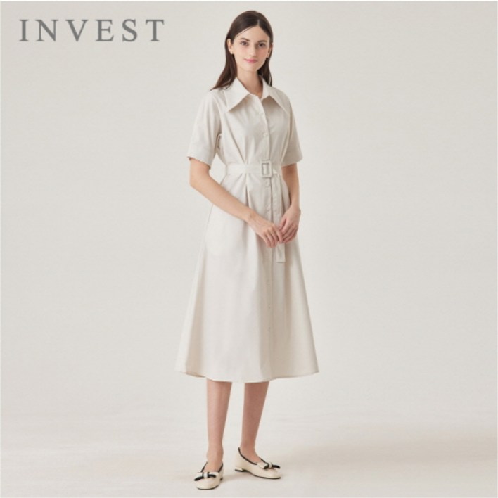 셔츠핏핀턱라인원피스INI4M1OP3011
