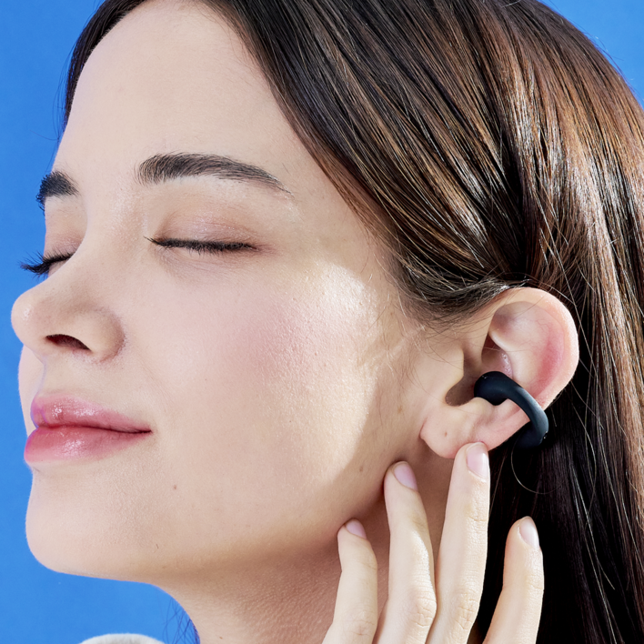 마틴프로 PlayX Max 이어폰  청각 보호 골전도 이어폰 블루투스 이어폰 초경량, 블랙
