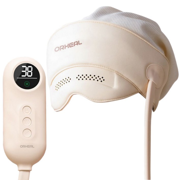 오르힐 관자 눈 온열 마사지기 머리 THE 상쾌한 공기압 무선 C타입 충전 1550mAh 배터리 손지압 이마 안마기