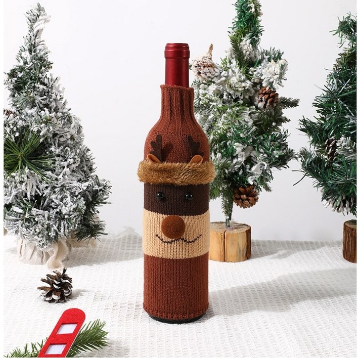 버블아웃 크리스마스 와인 커버 술 보틀 성탄절 홈파티 소품 데코