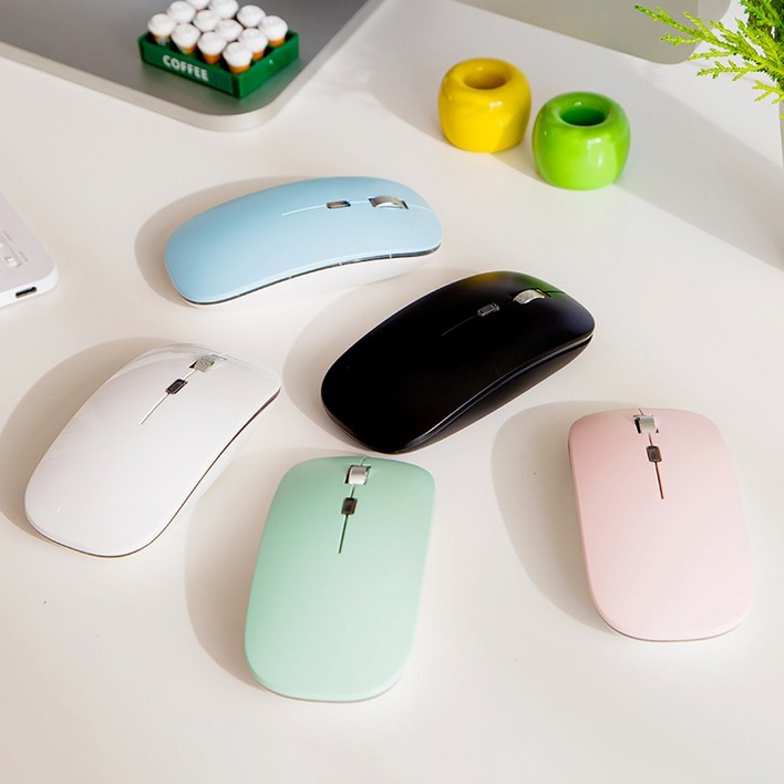 삼성 LG 그램 무소음 무선 블루투스 마우스, 핑크