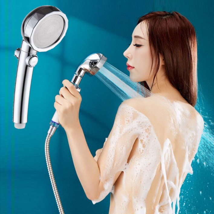 3단 수압상승 샤워기헤드 온오프샤워헤드 절수 욕실