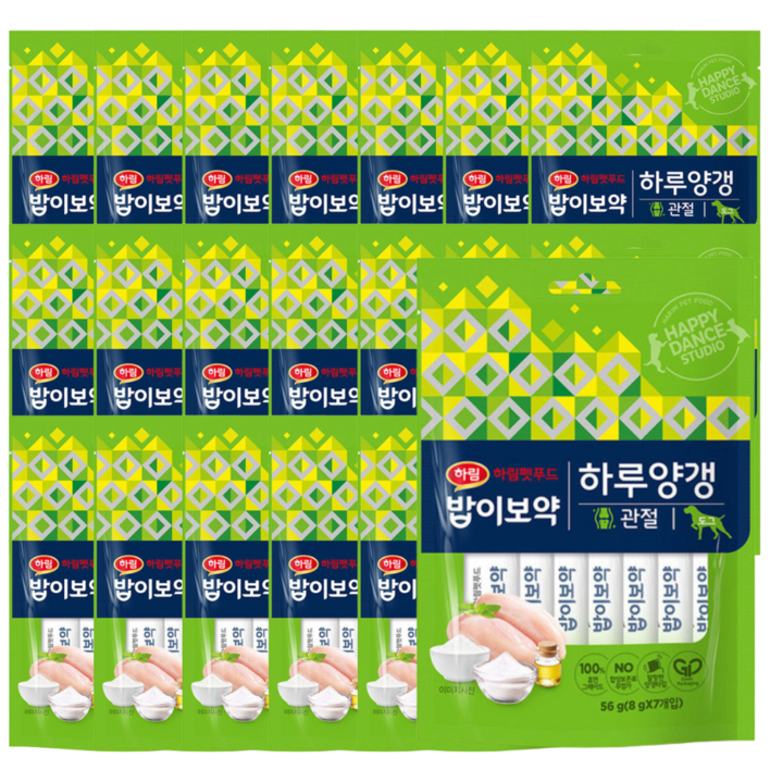 밥이보약 도그 하루양갱 관절 56g, 8g, 20개
