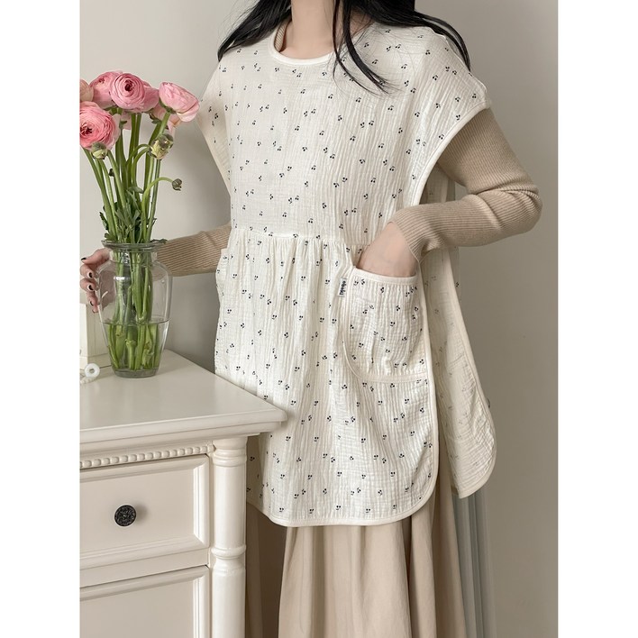 오보기엄마 턱받이 엄마 침받이 트림패드 수유가리개 앞치마