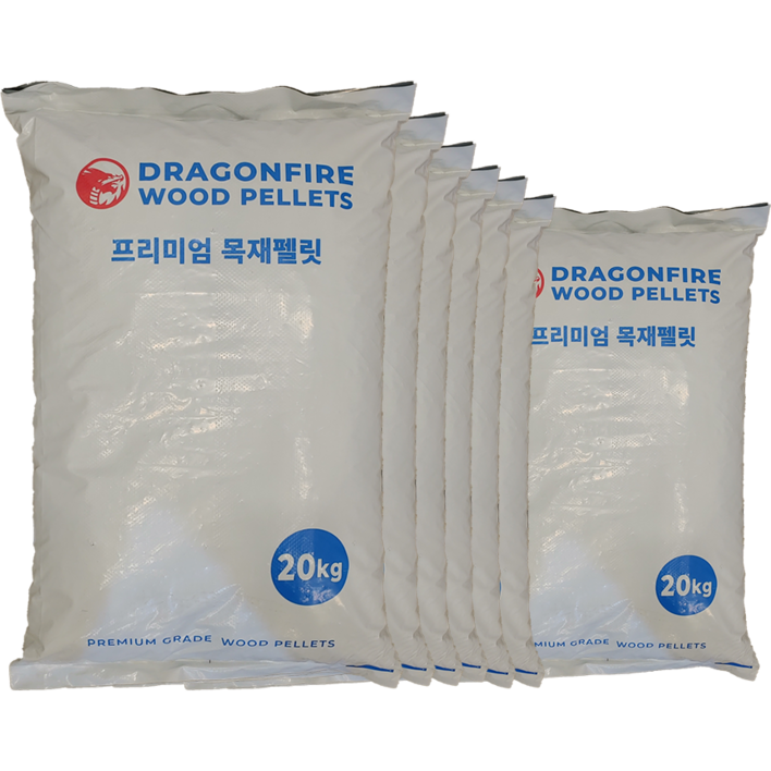 드래곤파이어 목재펠릿(20kg x 25포) 묶음배송 프리미엄 우드펠릿 펠렛연료 펠릿연료 우드펠렛