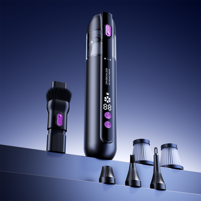Voltmate 무선 청소기 차량용 가정용 다기능 강출력 먼지 흡입 송품 겸용 LED 디스플레이