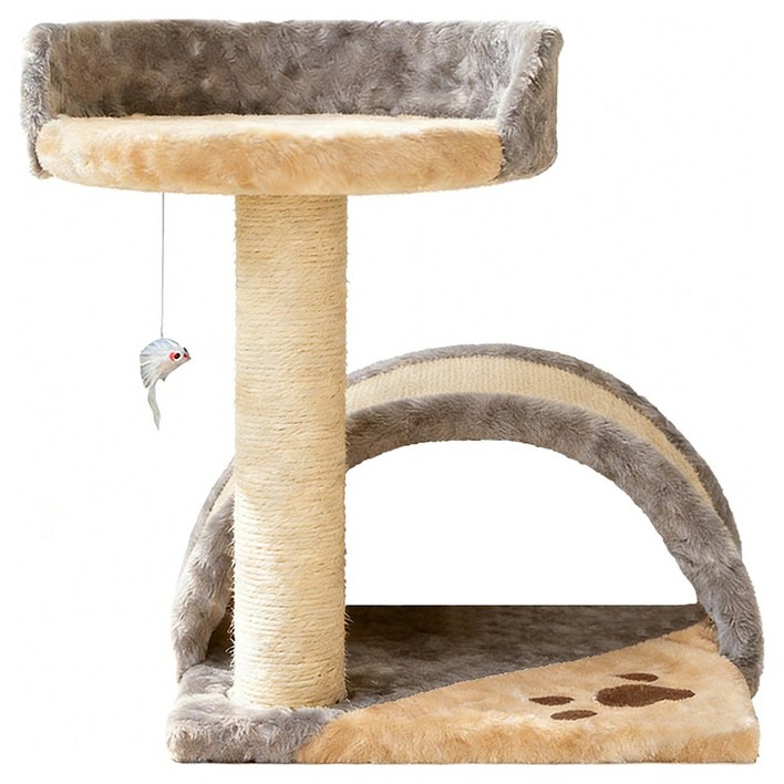 슈퍼인 고양이 집 일체형 스크래처 사이잘 내구성 좋은 미니캣타워