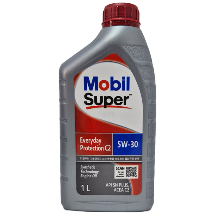 모빌원 슈퍼에브리데이프로텍션C2 5W30 1L, 1개, 1L