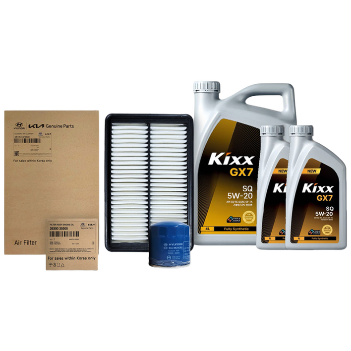 그랜드스타렉스 2.4 LPG (06-21년식) 킥스합성유+순정필터세트 5W20, 1개