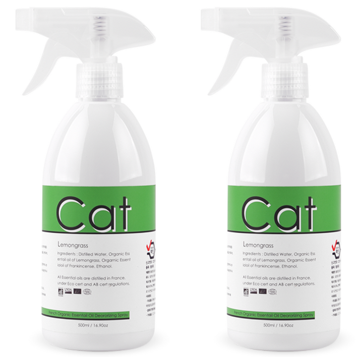 플로랩 고양이 탈취제 고양이화장실 냄새제거제 레몬그라스 2개