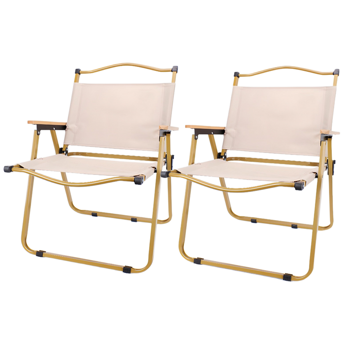 Mushroom deer 캠핑 의자 접이식 경량 대형 11, 베이지베이직