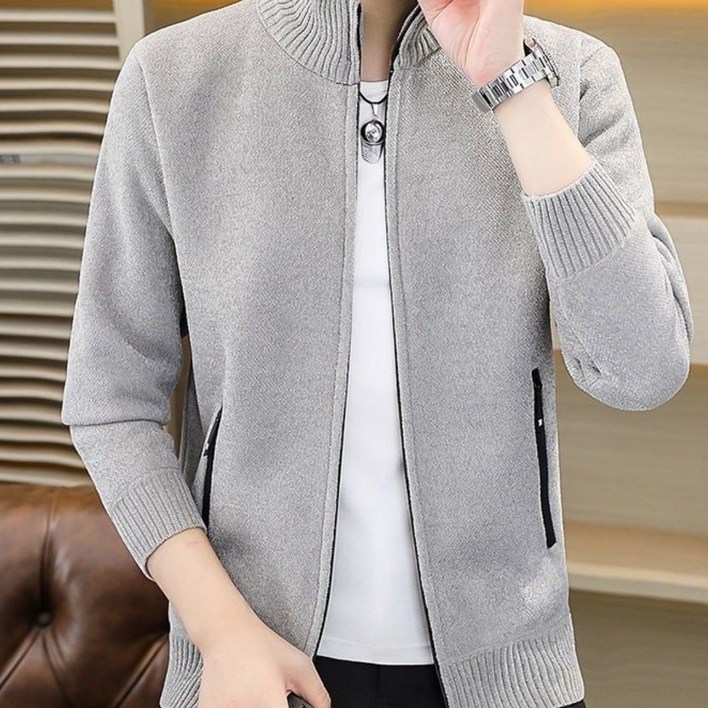 휠렉스 남성 신상 캐주얼 보온 집업 니트 가디건 J244