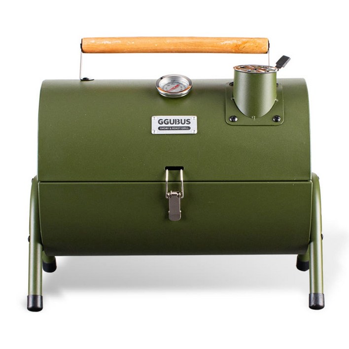 캠핑몽 카고 휴대용 바베큐 그릴 3색 숯불 화로 캠핑 훈제 훈연 직화 야외 BBQ, 1개