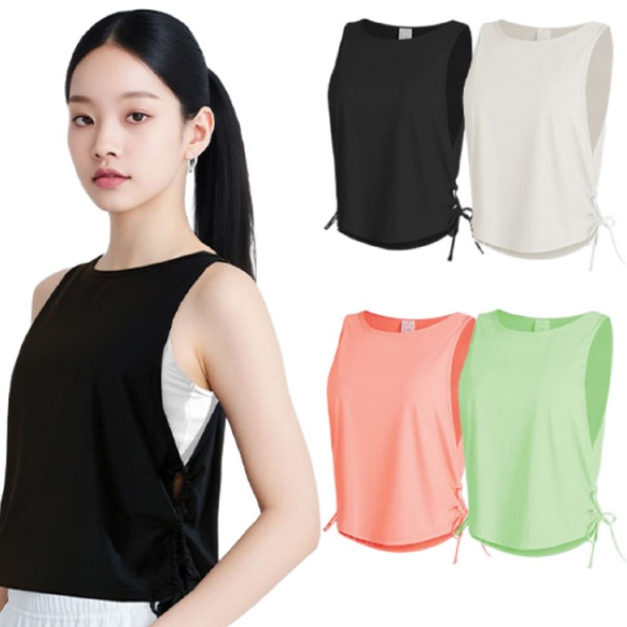 오마이런 여성 러닝나시 싱글렛 여자운동복 상의 헬스복 민소매 마라톤 조깅