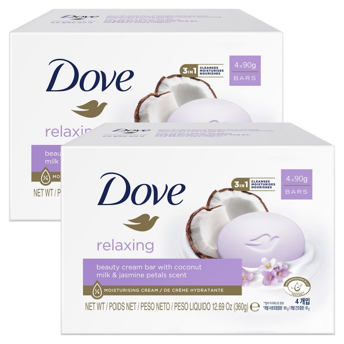 도브 뷰티바 비누 릴랙싱, 90g, 8개입