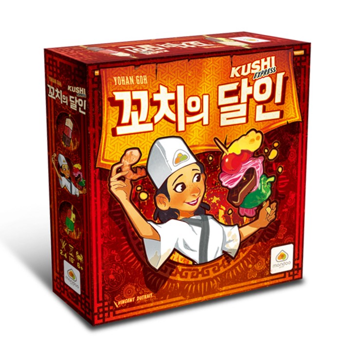 만두게임즈 꼬치의달인 보드게임, 혼합색상, 1개