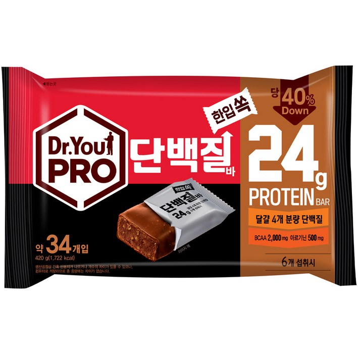 오리온 닥터유 프로단백질바 한입쏙 34p, 420g, 1개 - 쇼핑뉴스