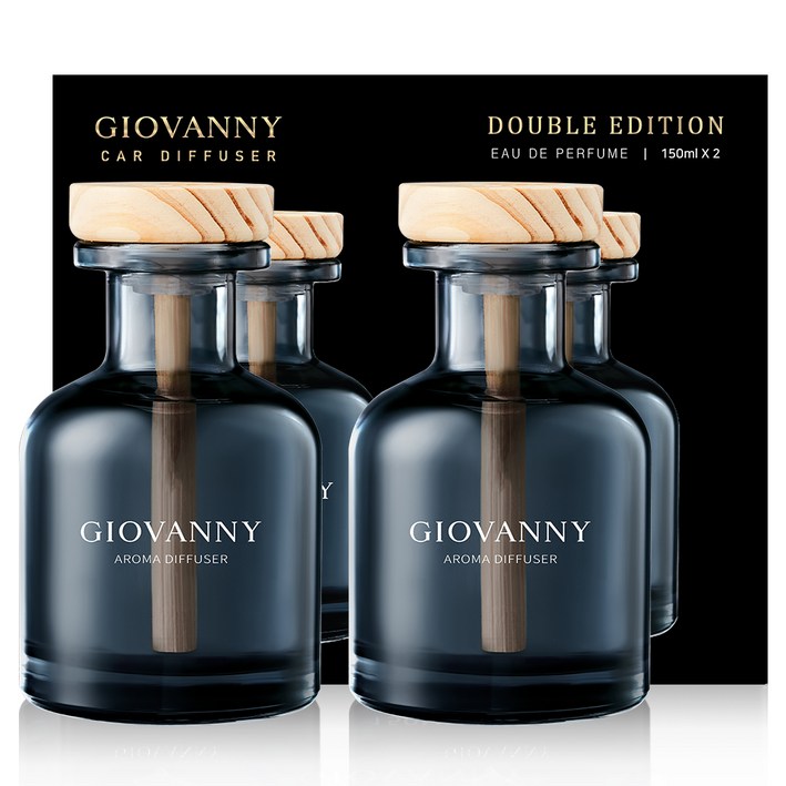 GIOVANNY 차량용 디퓨저 150ml 세트, 아쿠아샤워, 2개 GIOVANNY 차량용 디퓨저 150ml 세트, 아쿠아샤워, 2개