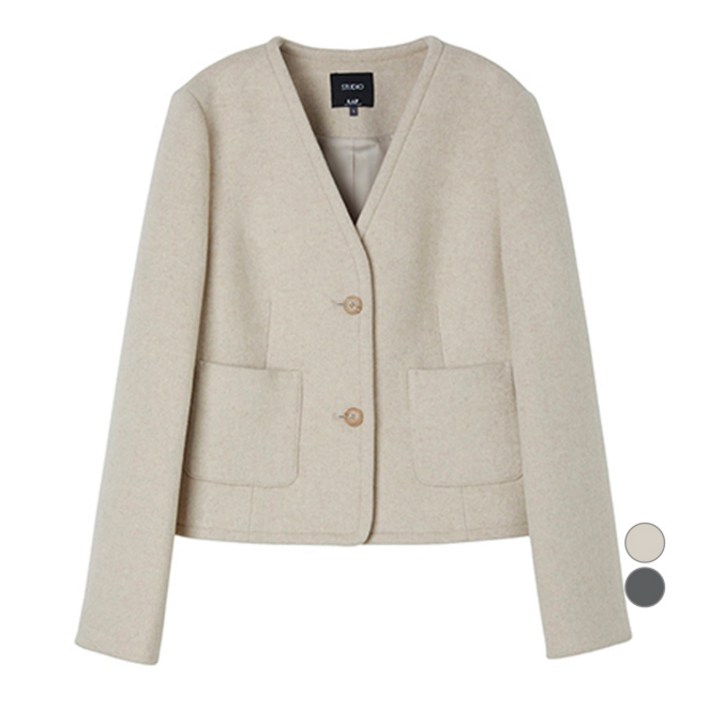 랩 여성용 3버튼 단직 자켓 AQ4WJA61