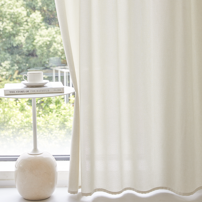 사라하우스 네츄럴 린넨 스타일 다용도 공간분리 가리개 가림막 커튼