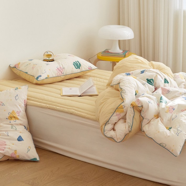 마틸라 아동용 디어프렌드 고밀도 순면 차렵이불  베개커버 세트