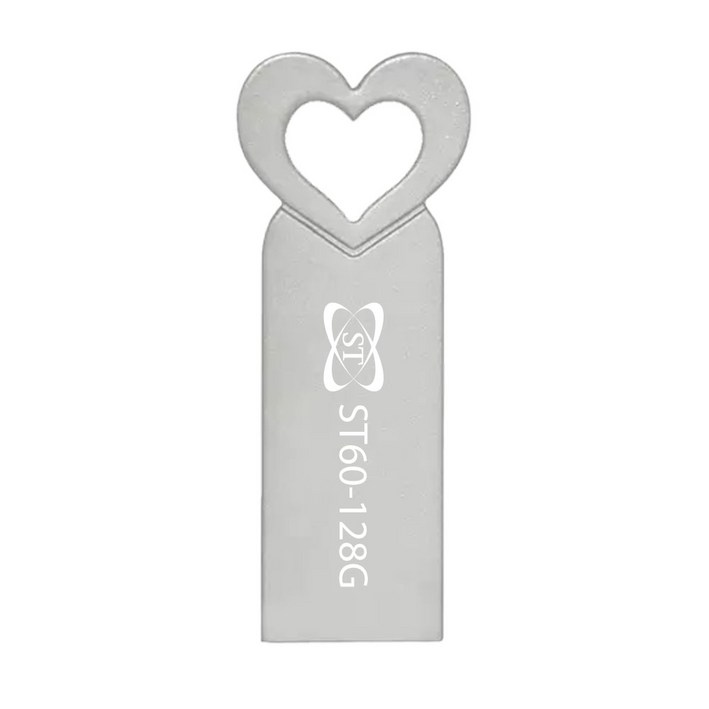 에스티원테크 ST60 USB 메모리 사랑스러운 메탈재질, 실버, 128GB