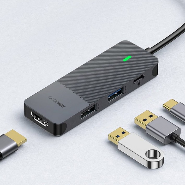 코드웨이 USB C타입 노트북 멀티허브, 단일상품, 단일색상